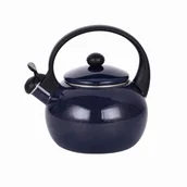 Czajniki na gaz - Czajnik imbryk emaliowany z gwizdkiem automat 2L - miniaturka - grafika 1