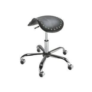 BARBER Taboret barberski Rodzaj obicia: Skaj Exclusive, Rodzaj podstawy: 5Q - Krzesła i taborety kosmetyczne - miniaturka - grafika 1