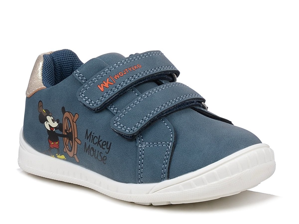 Buty dziecięce chłopięce Wojtyłko 26398 sportowe granatowe na rzepy-26