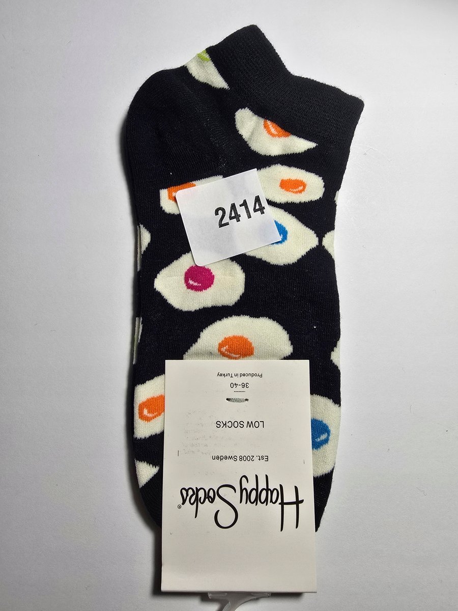 Kolorowe skarpety Happy Socks stopki unisex rozmiar 36-40 (2414)