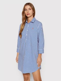 Bielizna nocna - Lauren Ralph Lauren Koszula nocna ILN62152 Niebieski Relaxed Fit - grafika 1