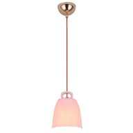 Lampy sufitowe - Różowa ceramiczna lampa wisząca - V012 S1-E23 - miniaturka - grafika 1