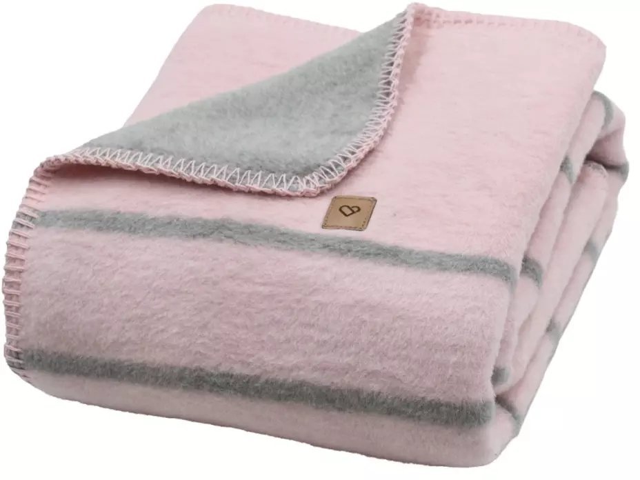 Zaffiro Zaffiro - Koc bawełniany Alba 75x100cm baby pink 75x100