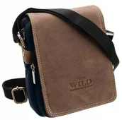 Torby męskie - Listonoszka męska saszetka na ramię miejska praktyczna elegancka torba - miniaturka - grafika 1