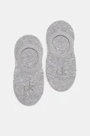 Skarpetki damskie - Calvin Klein skarpetki 2-pack damskie kolor szary 701228801 - miniaturka - grafika 1