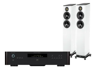 Rotel RA-1572 MkII (czarny) + FS408.2 (biały) - Zestawy stereo - miniaturka - grafika 1