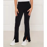 Spodnie sportowe damskie - EA7 Spodnie dresowe flare fit - miniaturka - grafika 1