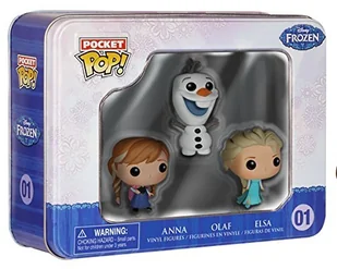 Funko 4797 Pocket POP Tin Frozen Figurka Elsy Anny Olaf (zestaw 3 sztuk) - Figurki dla dzieci - miniaturka - grafika 1