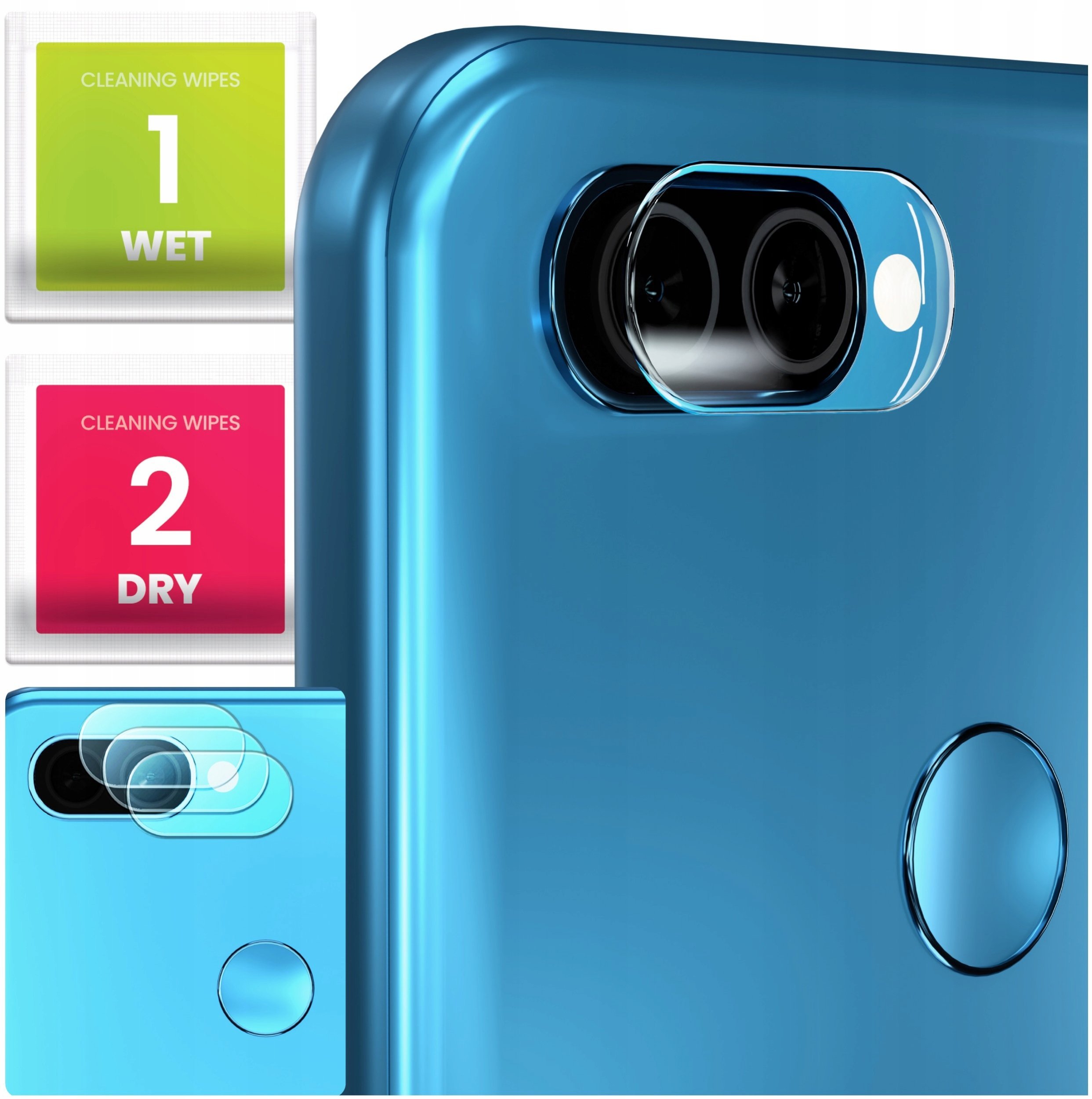 3-PAK Szkło Na Aparat Do Oppo A12 Hartowane, Ochronne, Na Obiektyw, 9H