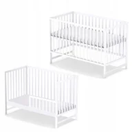 Łóżeczka i kojce - ﻿Łóżeczko STAŚ DELUX TAPCZANIK białe b/sz drewniane - miniaturka - grafika 1