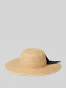 Czapki męskie - Kapelusz słomiany z ozdobną kokardą - miniaturka - grafika 1