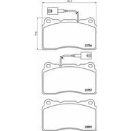 Klocki hamulcowe - Klocki hamulcowe - komplet BREMBO P 23 154X - miniaturka - grafika 1