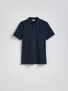 Reserved - Koszulka polo regular fit - granatowy - Koszulki męskie - miniaturka - grafika 1