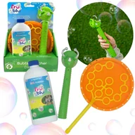 Bańki mydlane - Dinozaur Zestaw do robienia i łapania baniek mydlanych, łapacz baniek + płyn 400ml - miniaturka - grafika 1