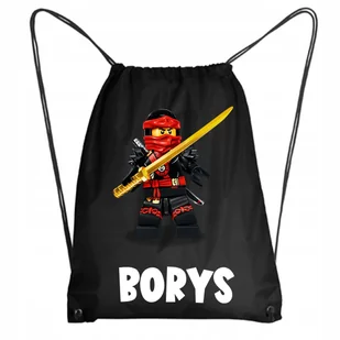Worek Szkolny Workoplecak WF Do Przedszkola Szkoły LEGO NINJAGO + IMIĘ #5 - Plecaki worki - miniaturka - grafika 1