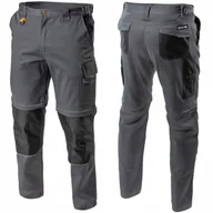 Odzież robocza - EDGAR II Spodnie Ochronne Robocze Męskie Grafitowe Odpinane Nogawki 2XL 56 - miniaturka - grafika 1