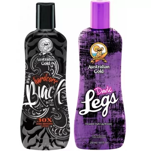 Australian Gold,Hardcore Black + Dark Legs Do Nóg - Balsamy i kremy do opalania - miniaturka - grafika 1