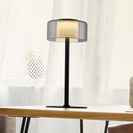 Lampy stojące - Paul Neuhaus lampa stołowa LED Rika, czarna, wysokość 33 cm, szkło - miniaturka - grafika 1