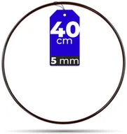 Wyposażenie pokoiku dziecięcego - Koło Obręcz baza do Makram CZARNA 40 cm 5 mm GRUBA - miniaturka - grafika 1