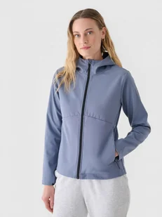 Damska kurtka softshell 4F 4FWAW24TSOFF356 - niebieska - Kurtki damskie - miniaturka - grafika 1