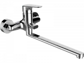 Baterie wannowe i prysznicowe - LAVEO BLX 01FD RONDO Bateria wannowa ścienna z ruchomą wylewką bez zestawu natryskowego Jednouchwytowa Sposób montażu: ścienny Głowica: 35 mm Wykończenie: chrom - miniaturka - grafika 1