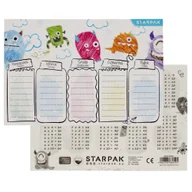 Szkolne artykuły papiernicze - Plan Lekcji Monster Starpak 495016 - miniaturka - grafika 1