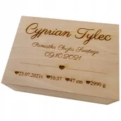 Pudełka i szkatułki - Pamiątka Chrztu Świętego Prezent Na Chrzest Roczek - miniaturka - grafika 1