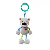 Zawieszki - Babyono Zabawka dla dzieci z wibracją Bear Basil - miniaturka - grafika 1