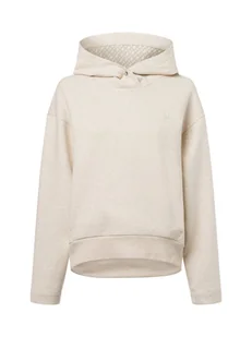 BOSS Damska bluza z kapturem - Enolari Kobiety Bawełna biały jednolity, S - Bluzy damskie - miniaturka - grafika 1