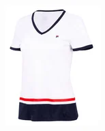 Koszulki sportowe damskie - Koszulka damska Fila T-Shirt Elisabeth White/Navy - miniaturka - grafika 1