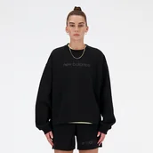 Bluzy damskie - Bluza damska New Balance WT41556BK  czarna - miniaturka - grafika 1