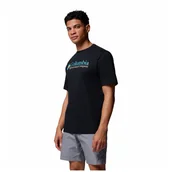 Koszulki sportowe męskie - Koszulka męska Columbia CSC Basic Logo Tee Rozmiar: M / Kolor: czarny/niebieski - miniaturka - grafika 1