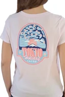 Koszulki i topy damskie - WRANGLER REGULAR TEE CRADLE PINK RÓŻOWY T-SHIRT DAMSKI - miniaturka - grafika 1