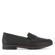 Mokasyny damskie - Mokasyny Rieker 45300-00 Czarny - miniaturka - grafika 1