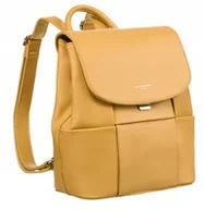 Plecaki - Plecak damski David Jones 6746-2 żółty - miniaturka - grafika 1