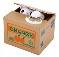 Skarbonki - Skarbonka Automatyczna Kot Złodziejaszek (Orange) Nice Life - miniaturka - grafika 1