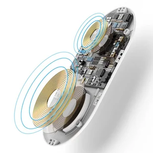 Baseus Smart 2in1 Wireless Charger podwójna ładowarka bezprzewodowa indukcyjna Qi smartfon + Apple Watch biały (WX2IN1-02) - Ładowarki do telefonów - miniaturka - grafika 3