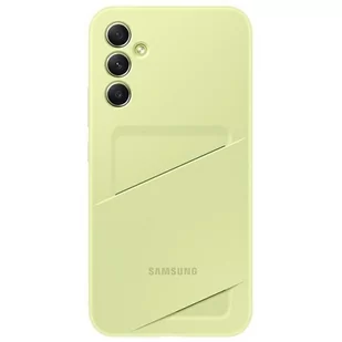 Samsung Card Slot Cover etui Samsung Galaxy A34 5G pokrowiec portfel na kartę limonkowe (EF-OA346TGEGWW) - Portfele - miniaturka - grafika 2