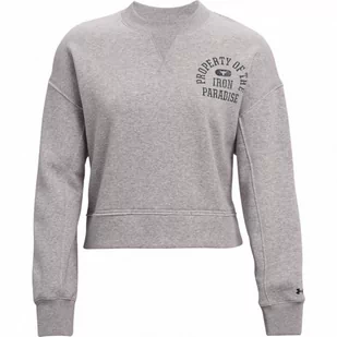 Damska bluza trenignowa UNDER ARMOUR UA Project Rock Fleece LC Crew - Kurtki i kamizelki sportowe damskie - miniaturka - grafika 1