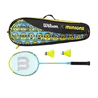 Badminton - Wilson Unisex – dla dorosłych Minionki, czarny/żółty, 2 - miniaturka - grafika 1