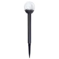 Lampy ogrodowe - Zestaw lamp solarnych czarnych kula 33,5 cm 4 sztuki - miniaturka - grafika 1