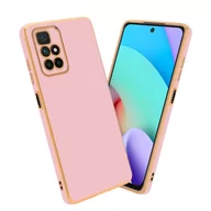 Etui i futerały do telefonów - Pokrowiec Do Xiaomi RedMi 10 4G Etui w Glossy Róż - Złoto TPU Silikonowe Obudowa Case Cover Cadorabo - miniaturka - grafika 1