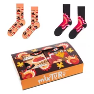 Skarpetki męskie - ZOOKSY kolorowe skarpety męskie w zestawie r.41-46 2 pary, skarpety w zwierzęta, święto dziękczynienia - mixTURY DZIĘKCZYNIENIA - miniaturka - grafika 1