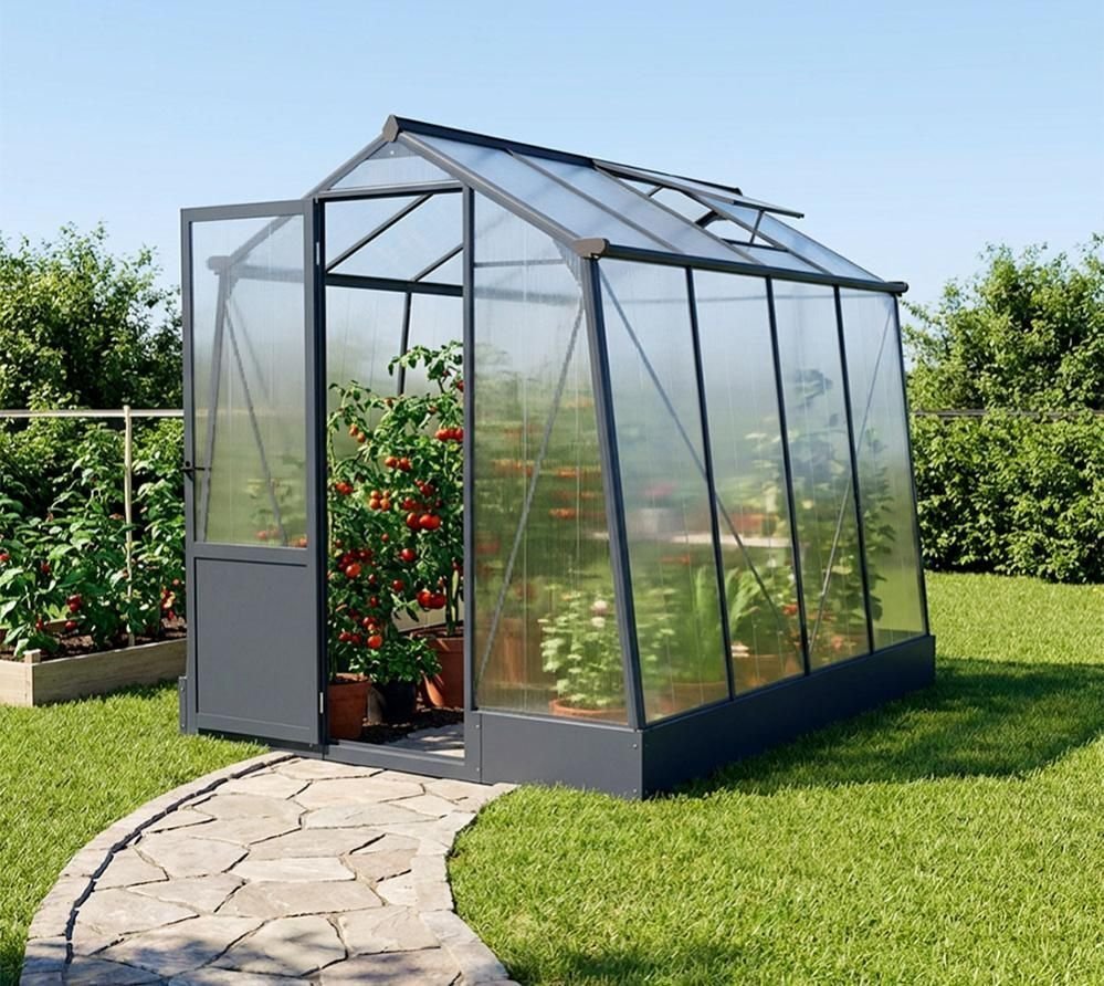 Westmann SI2002C Szklarnia aluminiowa Aurora 68 Szklarnia Antracyt 248 x 188 x 227 cm 