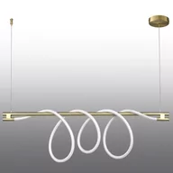 Lampy sufitowe - Lampa wisząca FANTASIA LONG LED złota 120 cm ST-9282P/L2 - Step Into Design - miniaturka - grafika 1