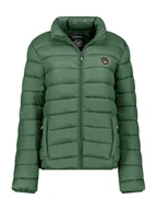 Kurtki damskie - Geographical Norway Kurtka pikowana "Atikamap" w kolorze zielonym - miniaturka - grafika 1