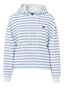 Swetry damskie - Pieces Sweter "Chilli" w kolorze biało-błękitnym - miniaturka - grafika 1