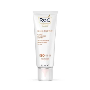 RoC Soleil-Protect Anti-Wrinkle Smoothing Fluid SPF 50 Ochrona przeciwsłoneczna 50 ml - Balsamy i kremy do opalania - miniaturka - grafika 1