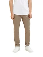 Spodenki męskie - TOM TAILOR Denim Męskie spodnie chinosy Slim Fit z bawełny, 10941-Coastal Fog Beige, 31W / 30L - miniaturka - grafika 1