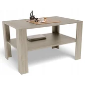 Ławy i stoliki kawowe - Ława stolik kawowy 100x68 EX3 dąb sonoma z półką - miniaturka - grafika 1